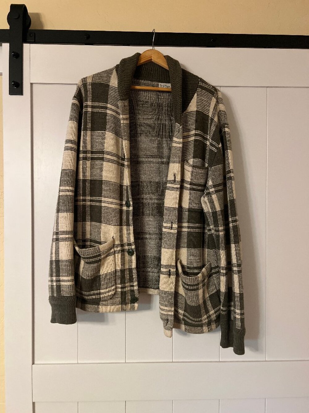 J Crew Men’s Cotton Knit Chore Jacket Sweater Medium